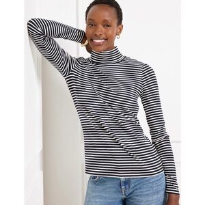 Talbots The Talbots Tee Classic Turtleneck Cheer Stripe